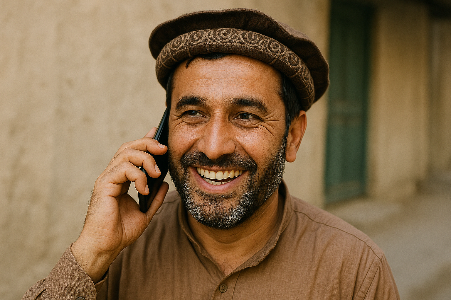 Telefonla konuşan kullanıcı